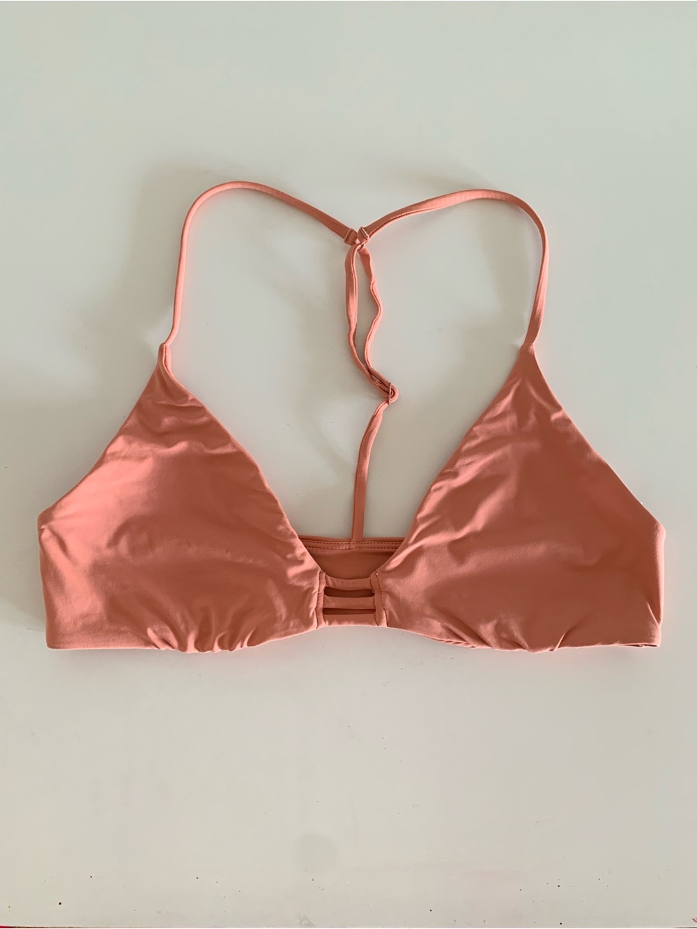 Roxy Coral Peach Triangle Bralette